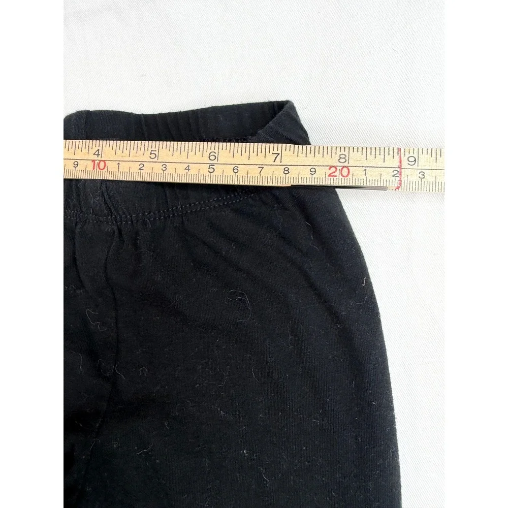 Cat & Jack Girls Black Cotton Blend Leggings Size 4T Solid Basic Pants